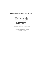 McIntosh MC-275 - Service manual